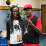 Rapper Trick Daddy with a woman at Florida International University's Biscayne Bay Campus.