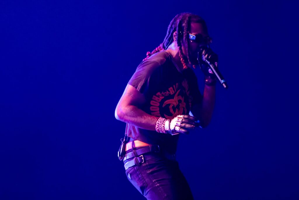 Offset performing onstage at Clout Festival 2024
