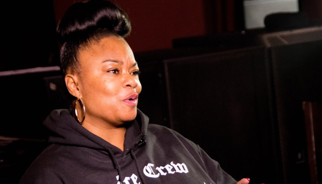 Roxanne Shanté performing at the 2016 Juice Crew Reunion in New York City