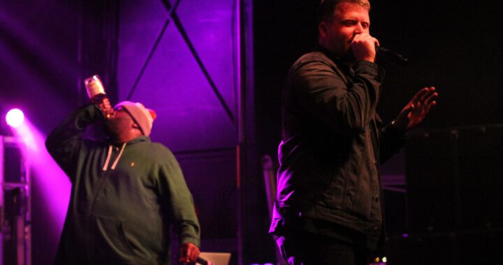 Run the Jewels performing onstage at the Treefort Music Festival