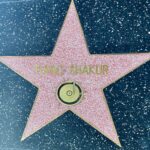 Tupac Shakur’s star on the Hollywood Walk of Fame